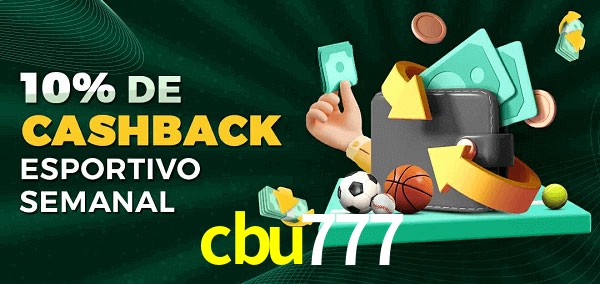 10% de bônus de cashback na cbu777