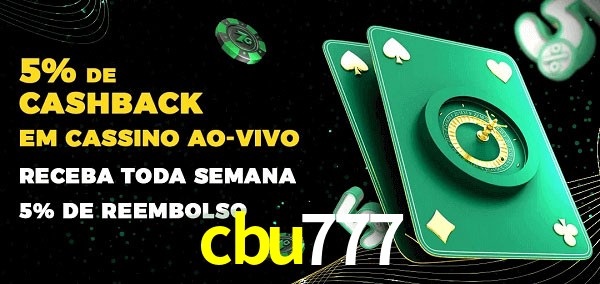 Promoções do cassino ao Vivo cbu777